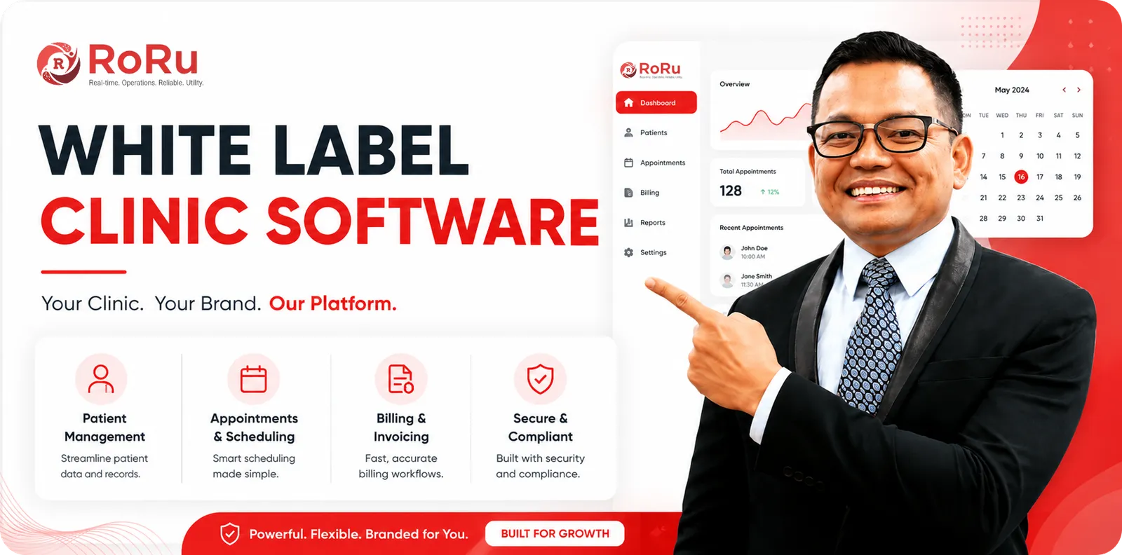 RoRu white label clinic software: your clinic, your brand, our platform